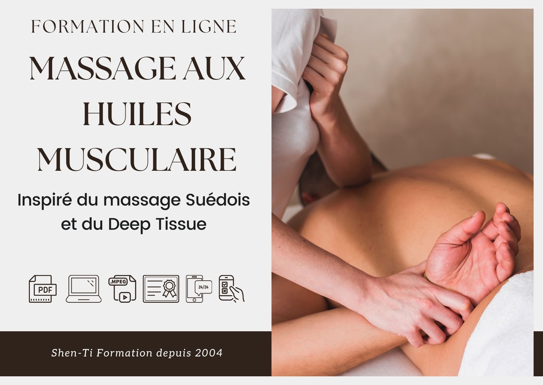 formation massage aux huiles relaxation californien en ligne